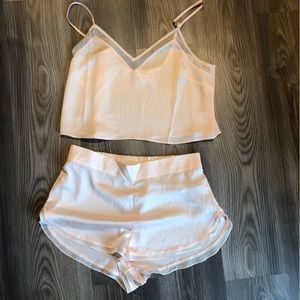 Soma Telltale Satin Camisole Shorts Matching Set